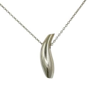 Tiffany & Co Frank Gehry Sterling silver fish pendant necklace - GM1131